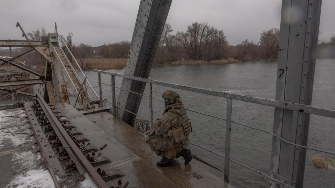 Ambushes and nostalgia on banks of frontline Ukraine river