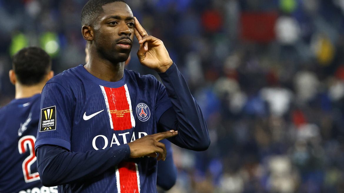 Late Dembele strike earns PSG French Champions Trophy in Doha