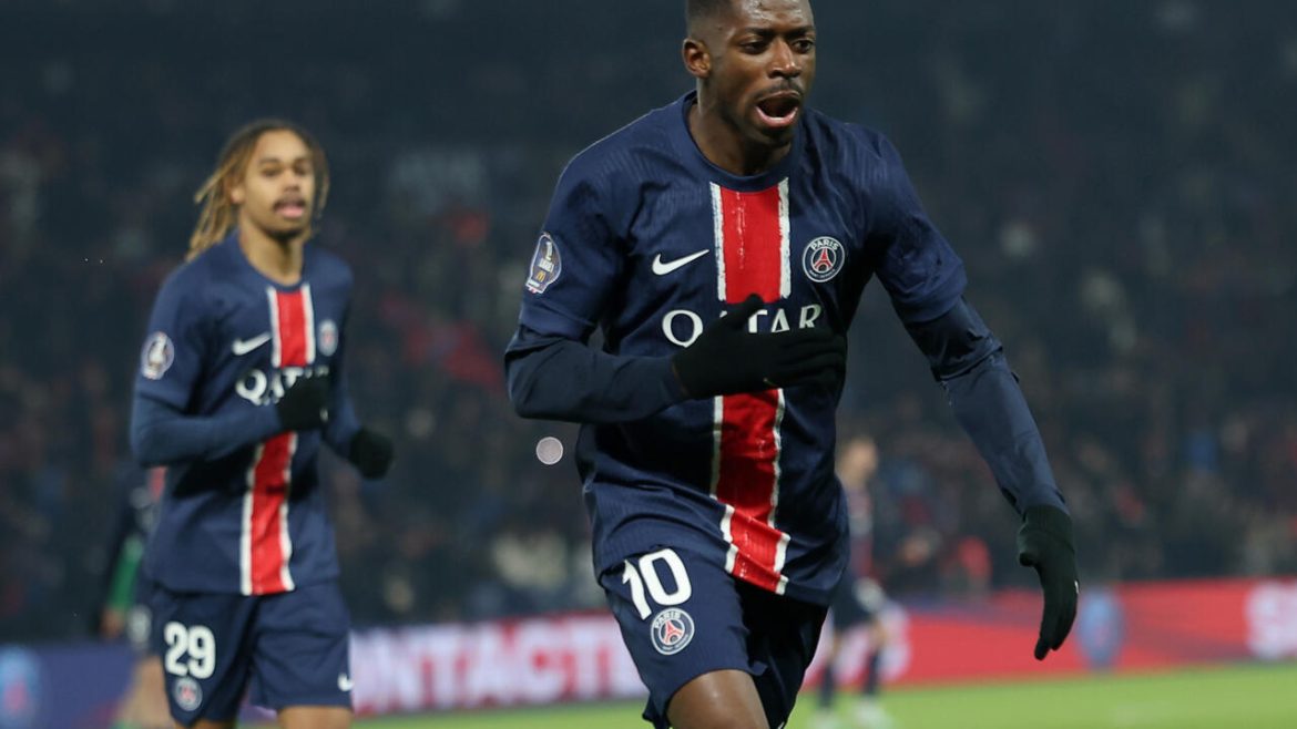 Dembele hits brace as PSG edge out Saint