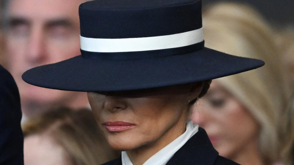 Melania Trump brings steely fashion game back to Washington