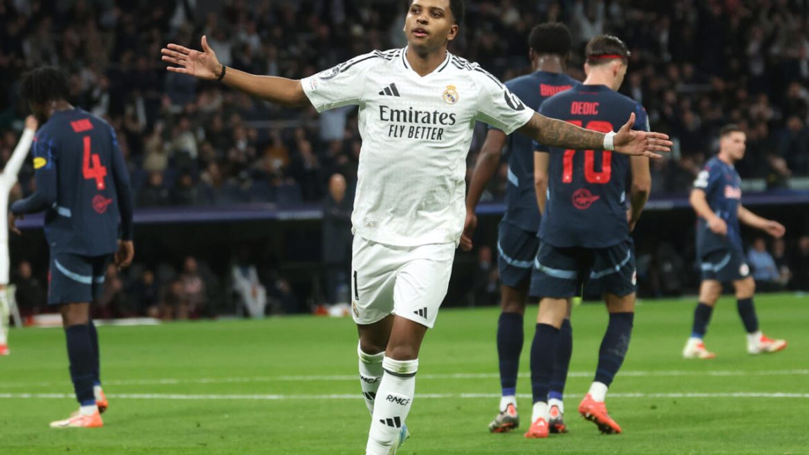 Real Madrid thrash Salzburg to get back on Champions League track